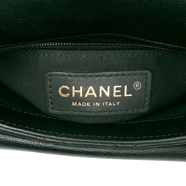 Quilted Grained Calfskin Full Flap Casual Trip Messenger