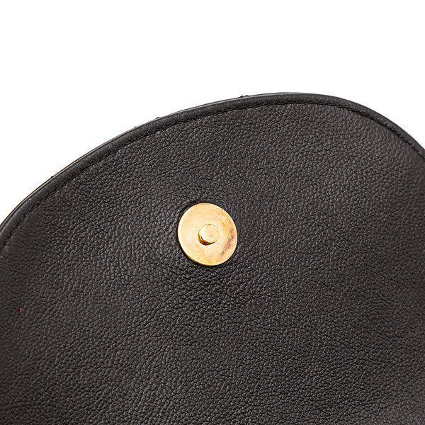 Quilted Grained Calfskin Full Flap Casual Trip Messenger