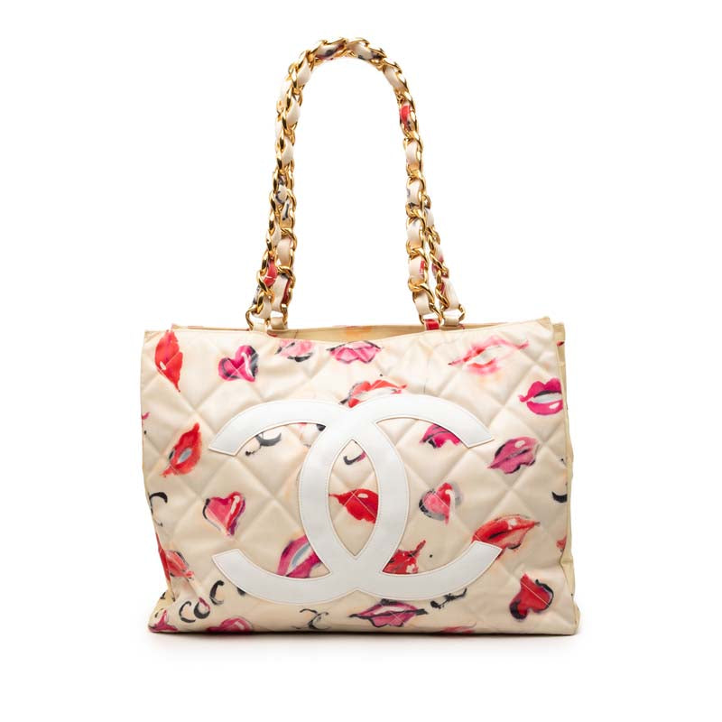 Kisses and Lips Print Tote