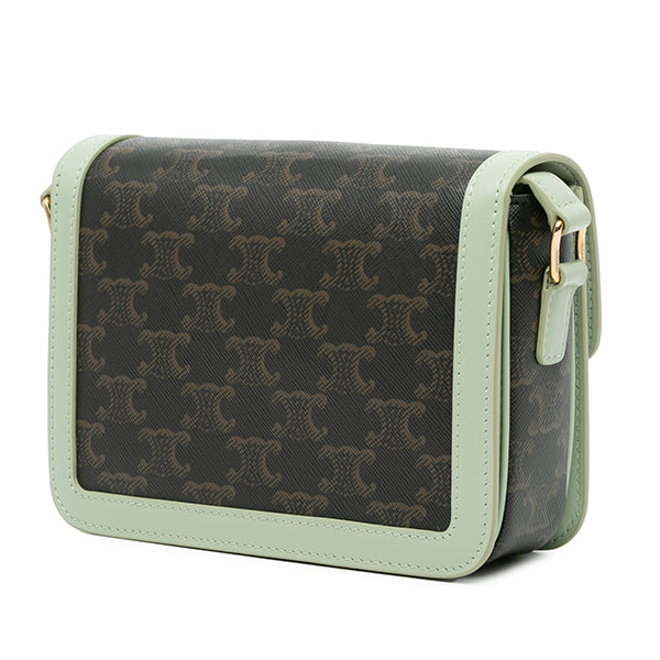 Teen Triomphe Coated Canvas and Calfskin Triomphe Crossbody