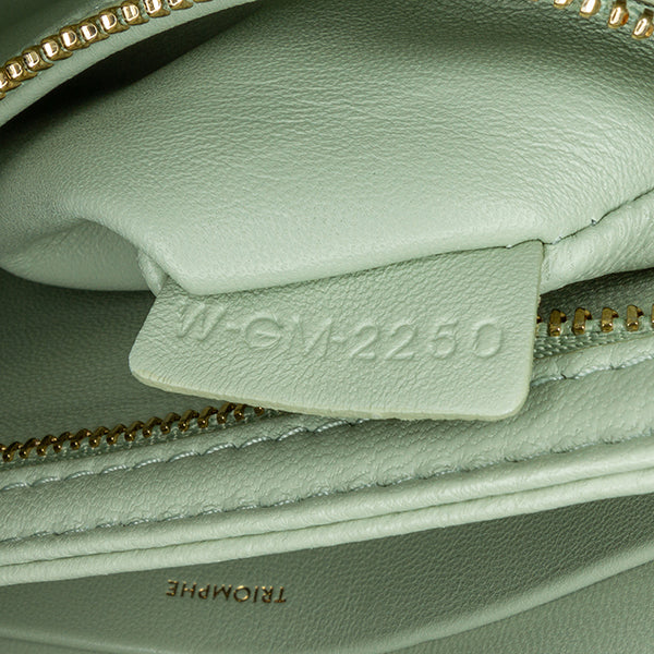 Teen Triomphe Coated Canvas and Calfskin Triomphe Crossbody