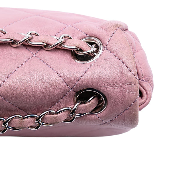 Medium Bicolor Lambskin and Calfskin CC Chain Flap Shoulder Bag