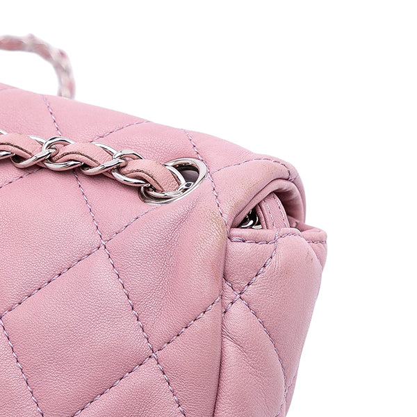 Medium Bicolor Lambskin and Calfskin CC Chain Flap Shoulder Bag