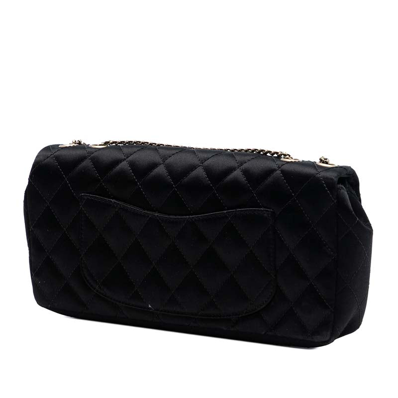 Quilted Satin Precious Jewel East West Flap