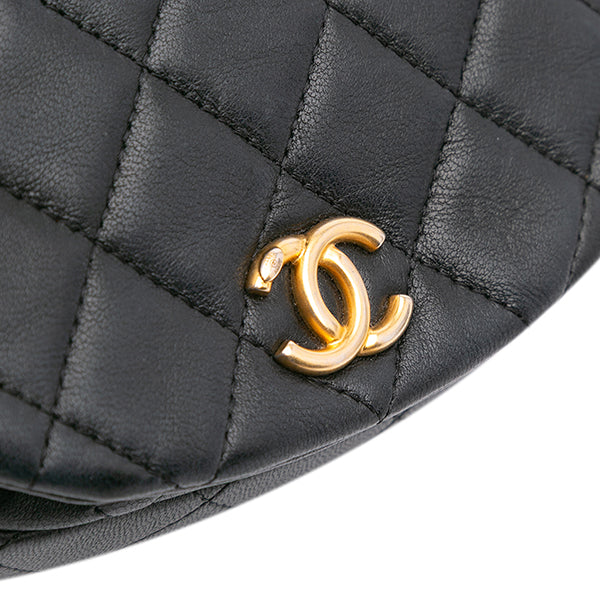 Mini Quilted Calfskin Coco Mail Clutch with Chain