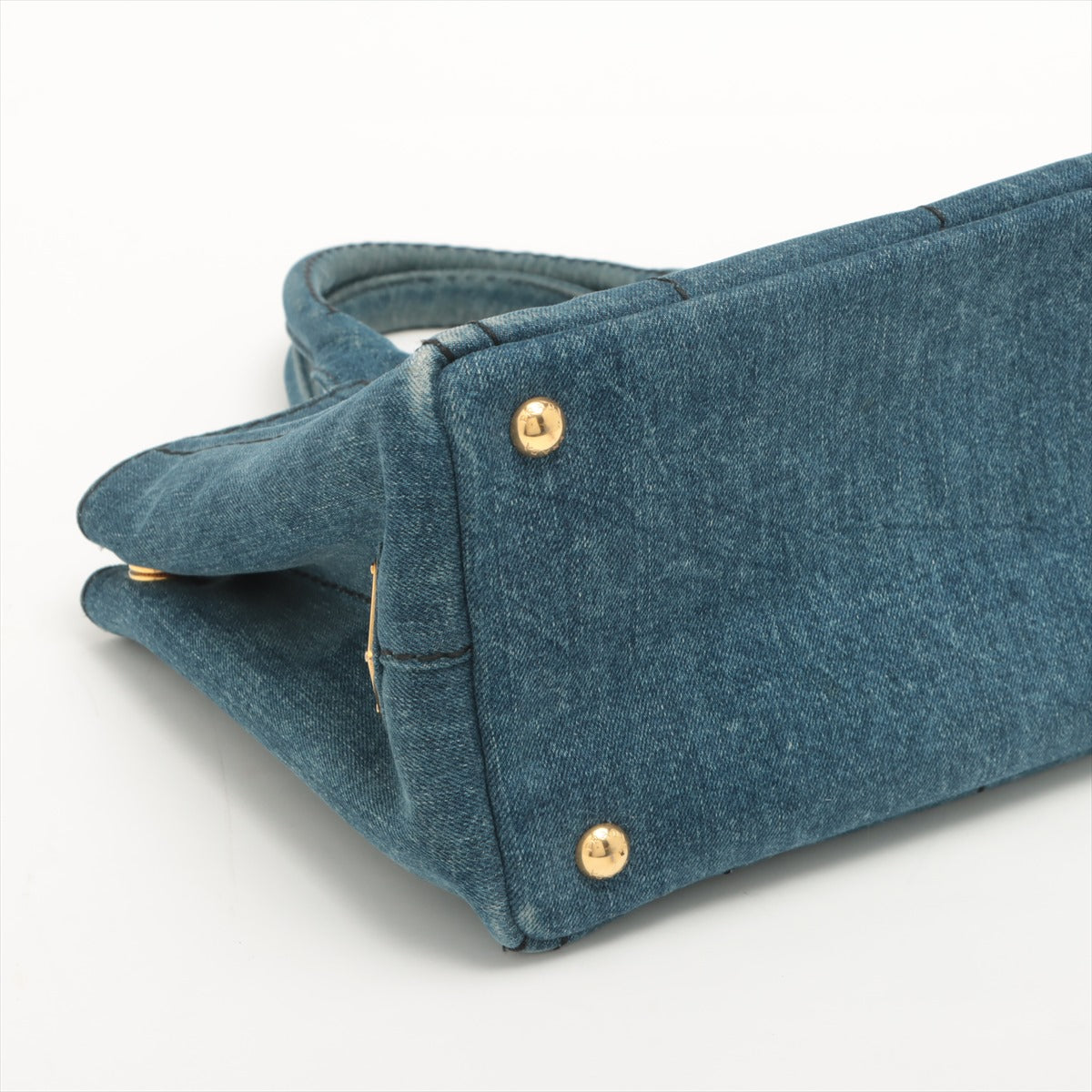 Navy Denim Canapa Tote Bag
