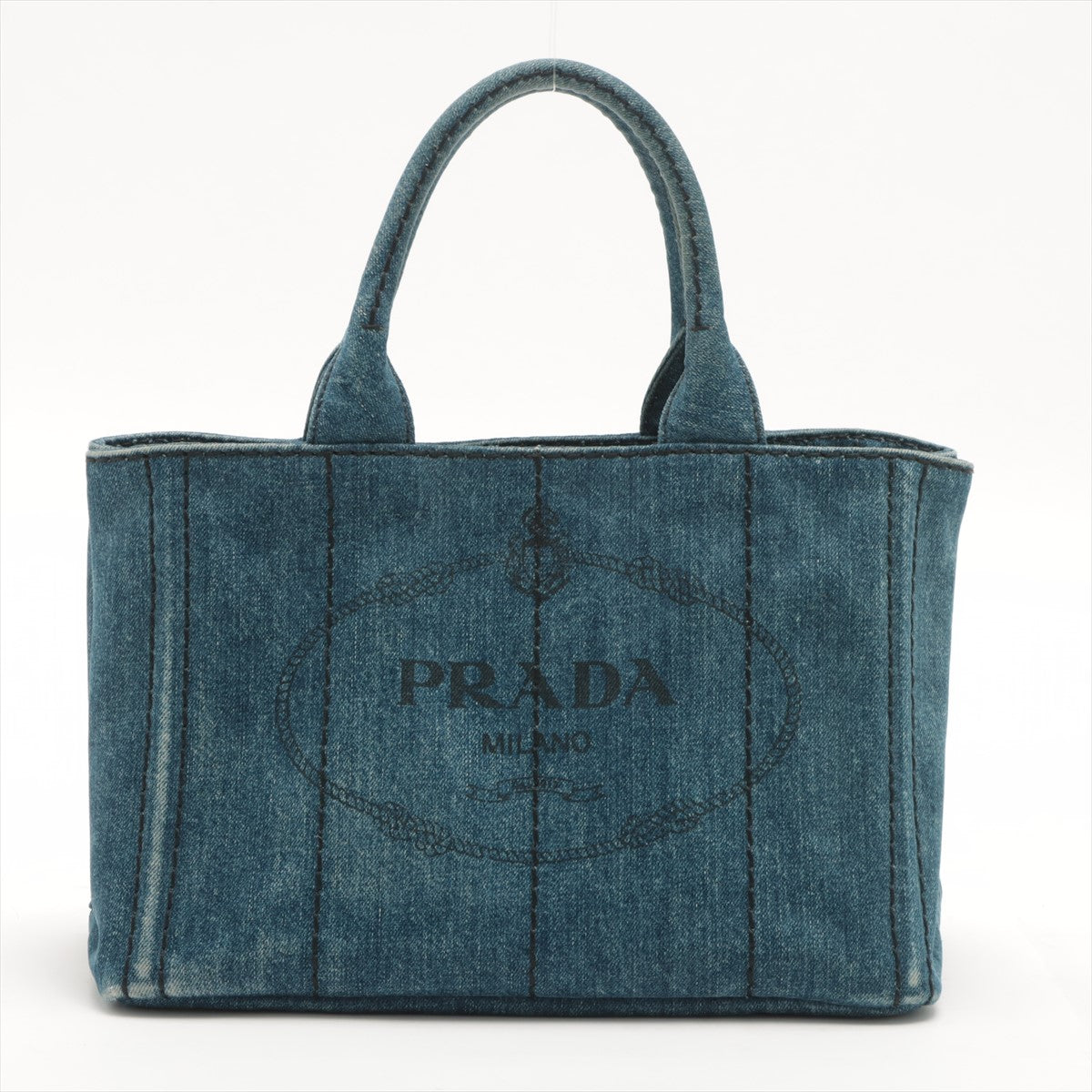 Navy Denim Canapa Tote Bag