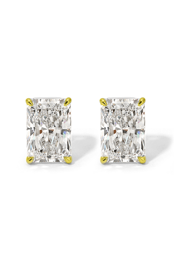 Radiant Diamond Stud Earrings (2.020 CTW)