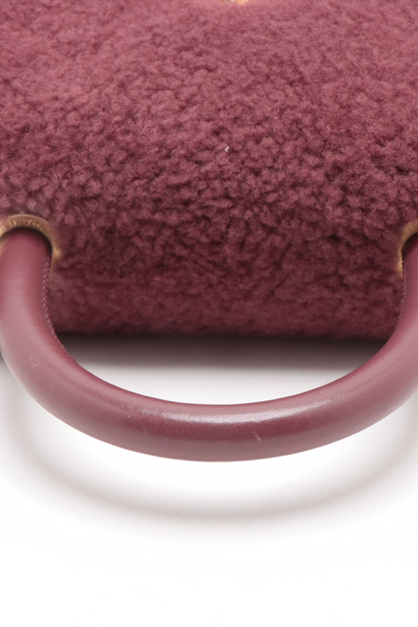 Small Shearling Coco Handle Bag