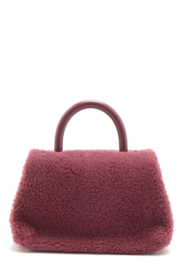 Small Shearling Coco Handle Bag