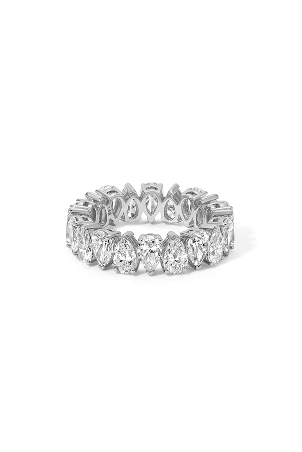 Pear Eternity Ring (5.23 CTW )