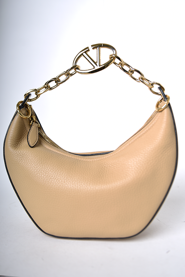 Small VLOGO Moon Hobo Bag