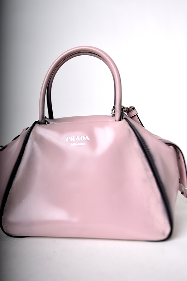 Small brushed leather Supernova handbag