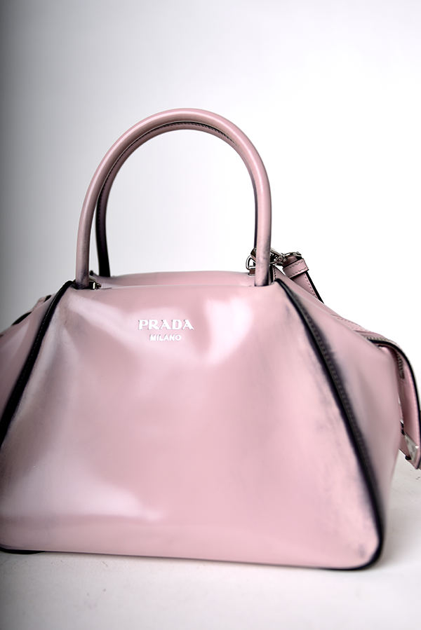 Small brushed leather Supernova handbag