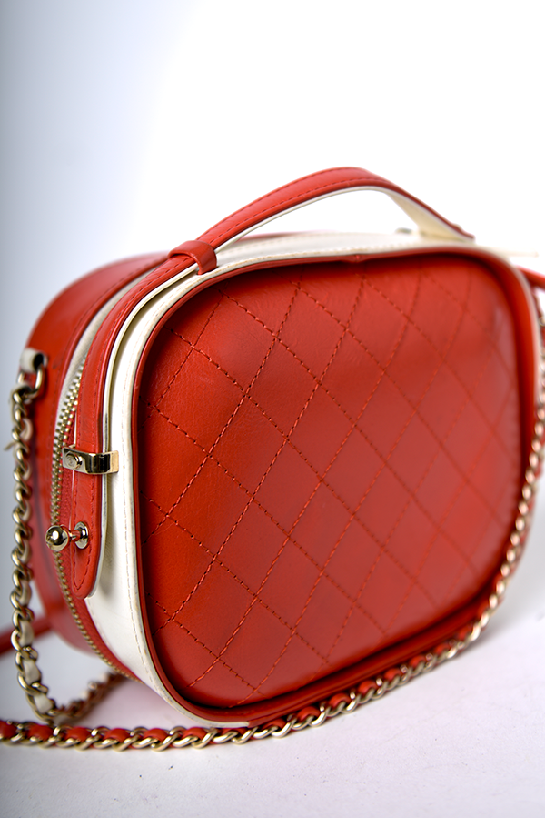 Crumpled Calfskin Vanity Case