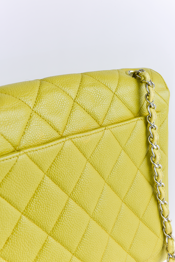 Quilted Lambskin Square Flap Bag