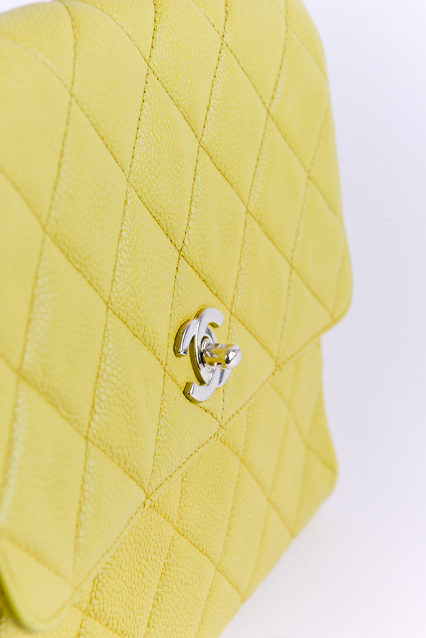 Quilted Lambskin Square Flap Bag