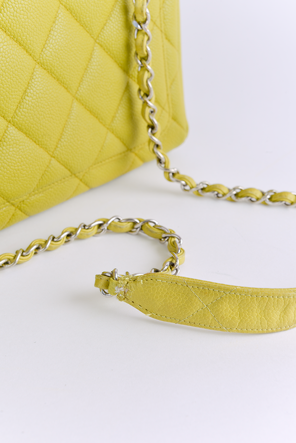Quilted Lambskin Square Flap Bag