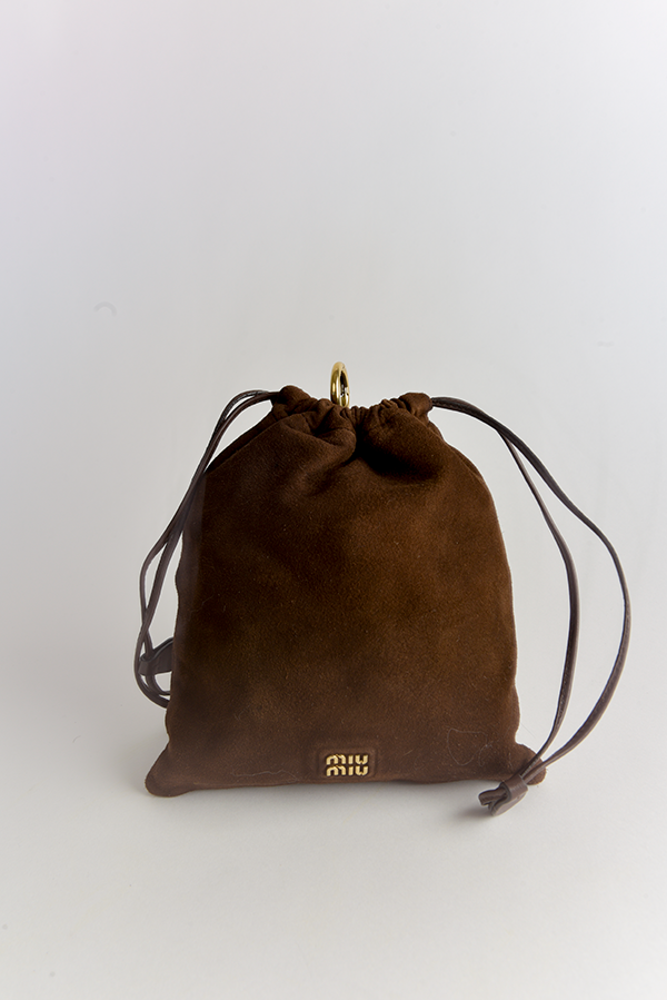 Drawstring Camoscio Pochette