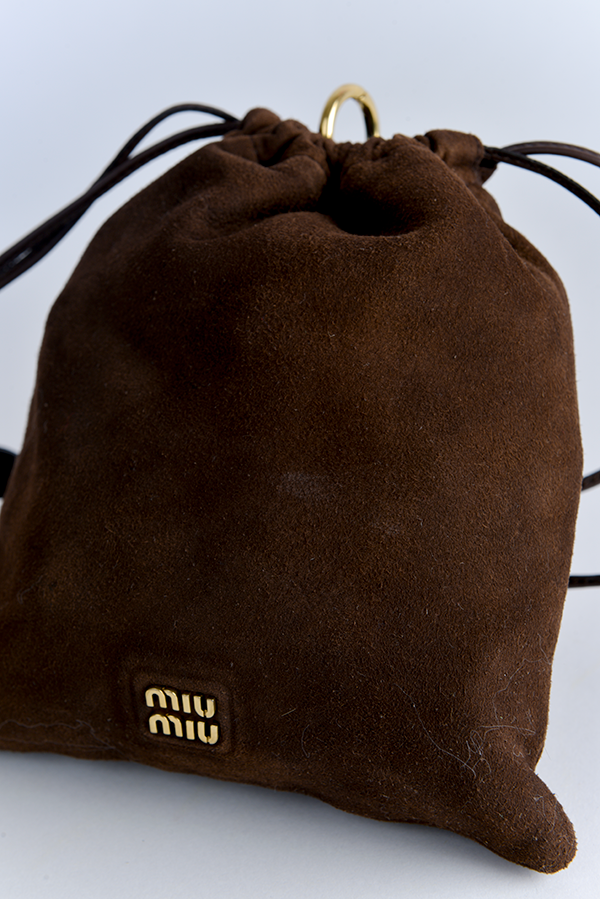 Drawstring Camoscio Pochette