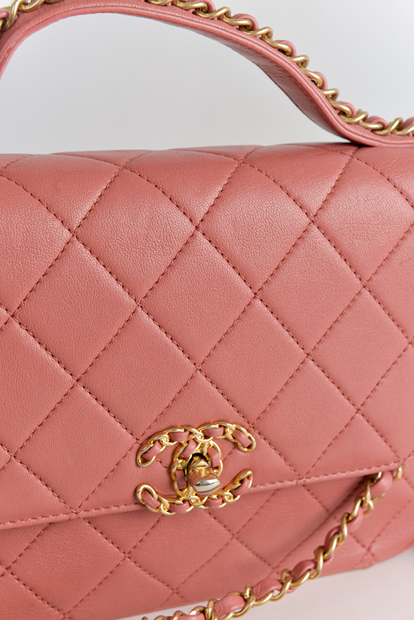 Infinity 19 Top Handle Flap Bag