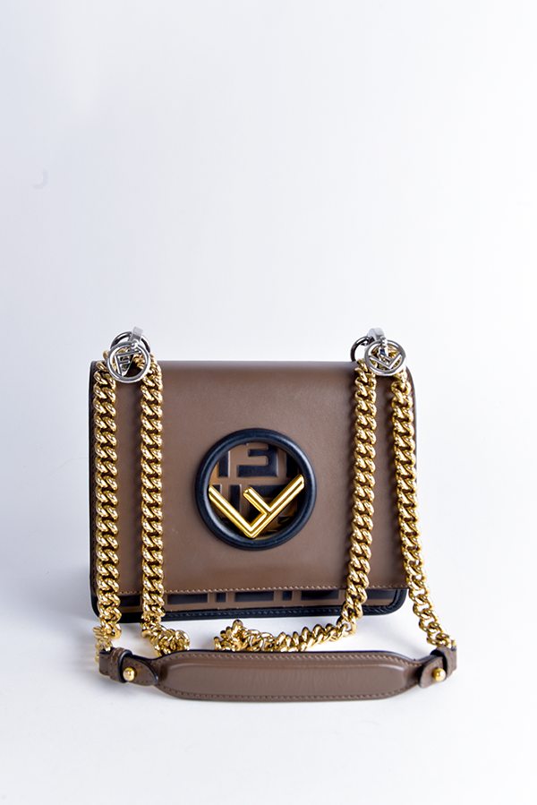 Kan I F Fendi Leather Bag