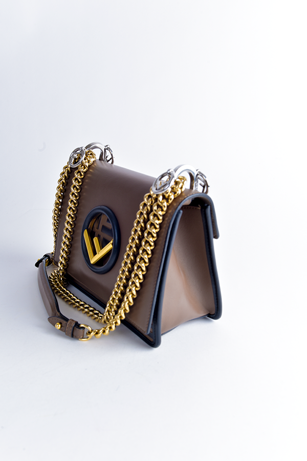 Kan I F Fendi Leather Bag