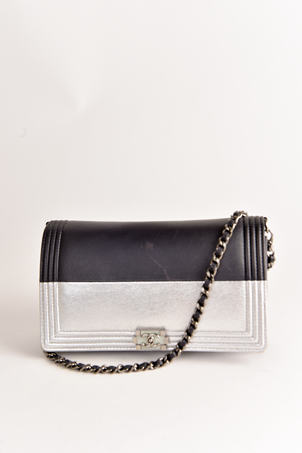 Bicolor Boy Bag Clutch