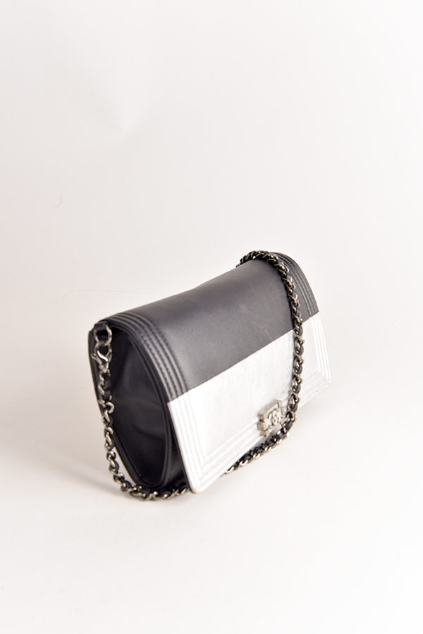 Bicolor Boy Bag Clutch