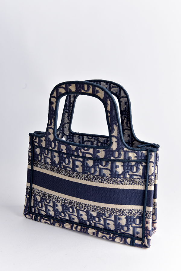 Oblique Jacquard Book Tote Mini