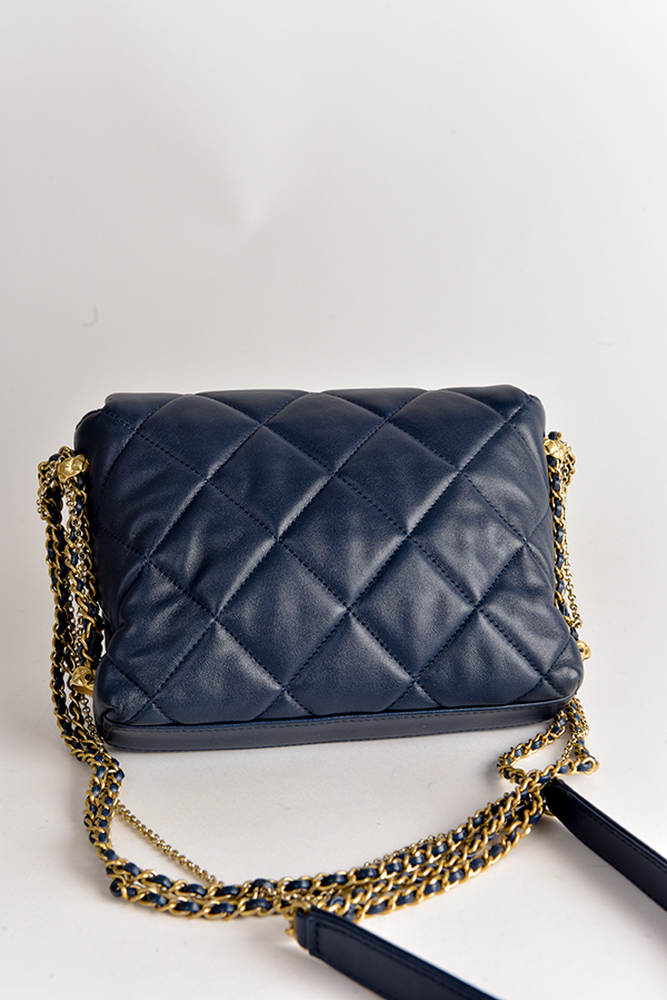 Mini Quilted Lambskin Crush on Chains Flap