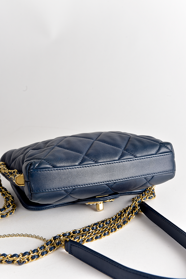 Mini Quilted Lambskin Crush on Chains Flap