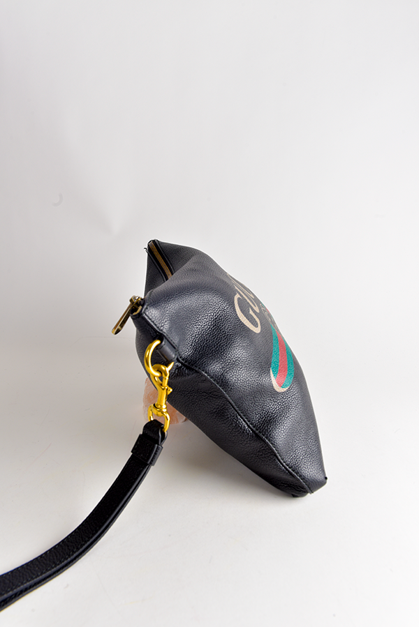 Grained Calfskin Logo Bag