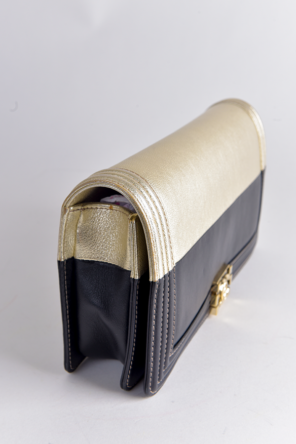 Bicolor Boy Bag Clutch