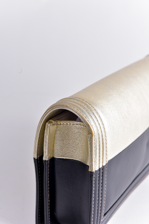 Bicolor Boy Bag Clutch