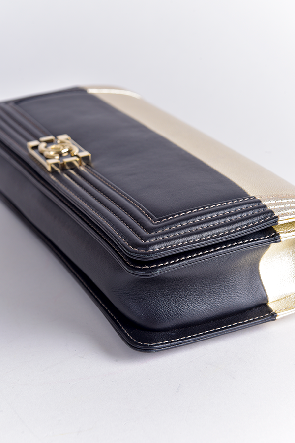 Bicolor Boy Bag Clutch