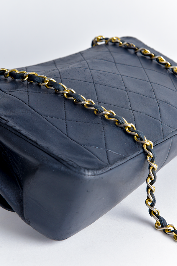 Small Matelasse Leather CC Logo Chain Bag
