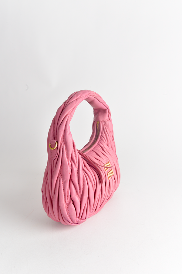 Leather Matelasse Wander Hobo Bag