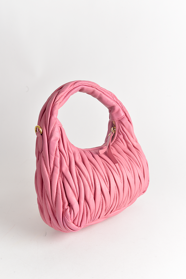 Leather Matelasse Wander Hobo Bag