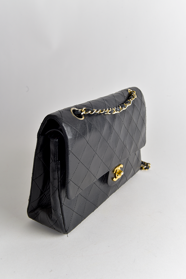 Vintage Diamond Quilted Double Flap Bag