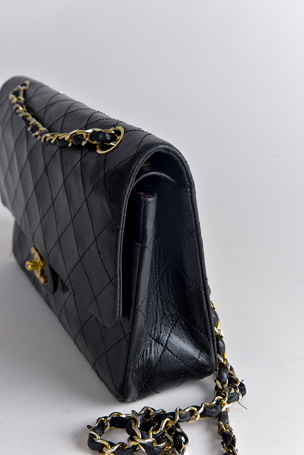 Vintage Diamond Quilted Double Flap Bag