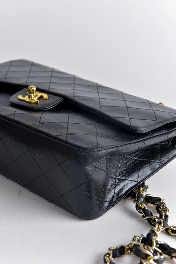 Vintage Diamond Quilted Double Flap Bag