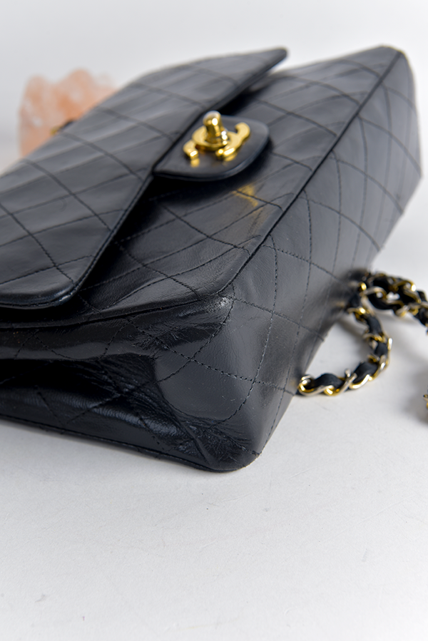 Vintage Diamond Quilted Double Flap Bag