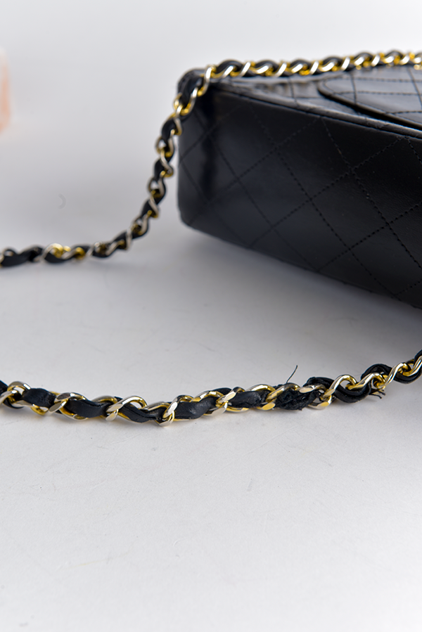 Vintage Diamond Quilted Double Flap Bag