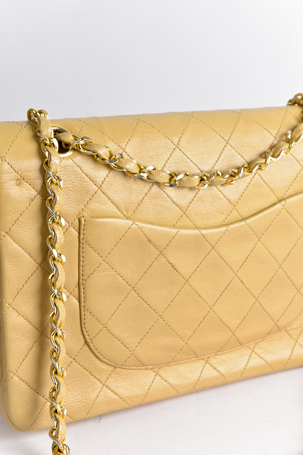 Matelasse Leather CC Logo Double Flap Bag
